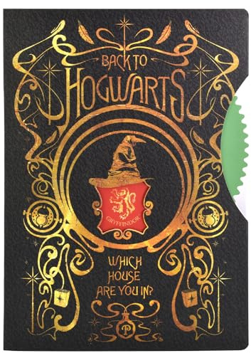 Harry Potter anteckningsbok, dagbok i A5-format, fanartikel för blivande trollkarlar, perfekt för anteckningar, tankar och trollformler