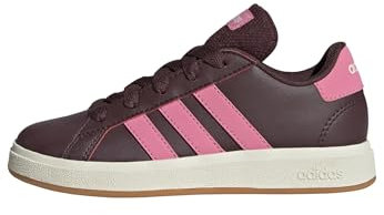 adidas Grand Court Lifestyle Tennis Lace-Up Shoes Tennisschuhe, Aurora Ruby/Bliss pink/Off White, 34 EU