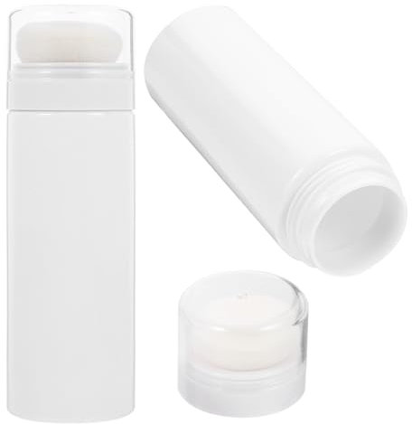 Vaguelly 2stücke Flasche Für Babypuder Tragbare Puderquastenflasche Talkumpuderbehälter Mit Staubschutz Geeignet Für Babyhygiene Und