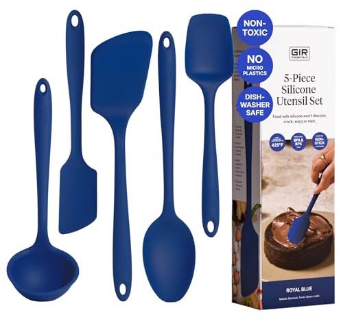 GIR: 5-Piece Silicone Essentials Kitchen Utensils Set – Royal Blue