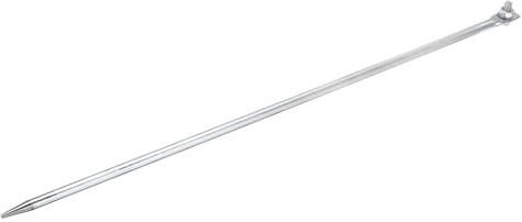 sourcing map Ground Rod Cold Galvanized Grounding 2ft Straight Single Hole Grounding Stake for Antenna Satellite Dish Electric Fence