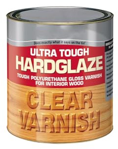 HOCHSTE® Ultra Tough Hardglaze Clear Varnish, Quick Dry, Coating for Furniture, Doors, Durable & Protective, Scratch-Resistant, Long Lasting, (Clear Varnish, 750ml)
