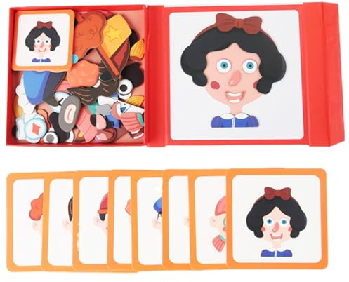 Magnetisk leksak, magnetisk bok, magnetiska klistermärken i trä sensoriska resor | pedagogiskt lärande spel för pojkar, flickor