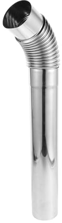 VICASKY Coude de Cheminée INOX 45° Diamètre 7,5 Cm Rallonge Tuyau 43 Cm pour Poêle de Tente Accessoire Camping Extérieur, Conduit de Poêle et Résistant la Corrosion