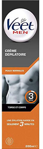VEET Crème Depilatorio Uomo - Peali Normali - 200 ml - Confezione da 5