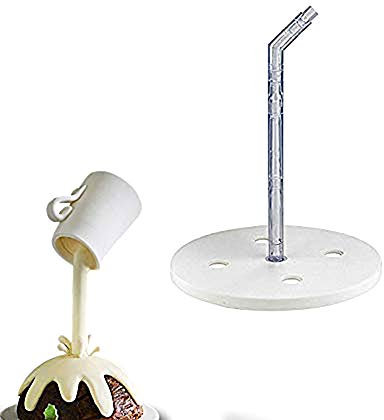 Sklepee Cake Decoration Stand Kit, Reusable Anti-Gravity Pouring Frame, Plastic, Ideal for Waterfall Cakes