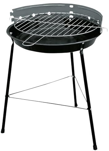 Master Grill MG930 Barbacoa Parrilla para Jardín Terraza Parrilla de Carbón Redonda Diámetro 32,5 cm
