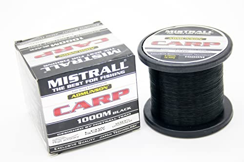Karpfenschnur Angelschnur MISTRALL Admunson Carp Black 1000m 0,25-0,40mm (0,40mm / 20,5kg)