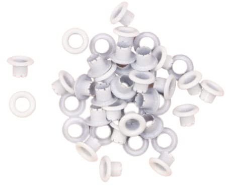 Craftelier - Lot de 40 œillets basiques parfaits pour cartes, scrapbooking et travaux manuels | Convient pour divers matériaux | Dimensions approximatives : diamètre intérieur 5 mm et extérieur 8 mm