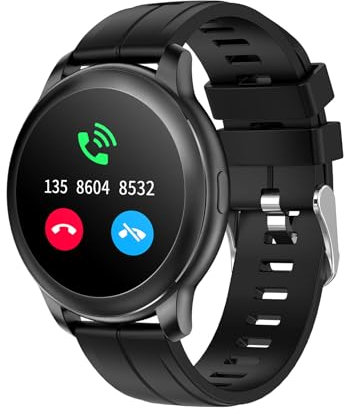 Celly TRAINERROUND, Smartwatch Donna Uomo, Orologio Fitness con Display 1,69'' Full Touch, Cardiofrequenzimetro da Polso, Impermeabile IP67, Compatibile iOS e Android