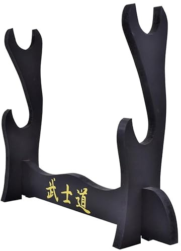 ECOMMUR. Soporte de madera para armas|Recomendado para katanas. Capacidad de 2 unidades.