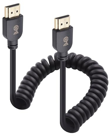 Cable Matters 48Gbps 8K HDMI Coiled Cable 0.9m with 8K@60Hz, 4K@240Hz and HDR Support, HDMI Cable Coiled for PS5, Xbox Series X/S, RTX4080/4090, RX 7800/7900, Apple TV, and More