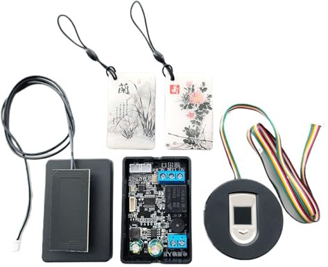 Guangcailun Eigentum sichere und sichere Mobile Kartenpaket Zugangskontrolle DIY ABS NFCS Fingerabdruck Relais Steuermodul IC Kartenleser, Zwei