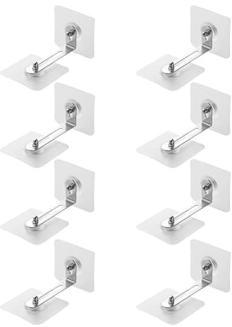 8 Paare Wandbefestigung Ohne Bohren,Kippsicherung MöBel,Schrank,MöBel-Wandanker,Kippschutz Wandanker,Befestigungsset,HäNgeschrank,Halterung,Für Regal Kommode Belastbarkeit Haustiere Babysicherheit