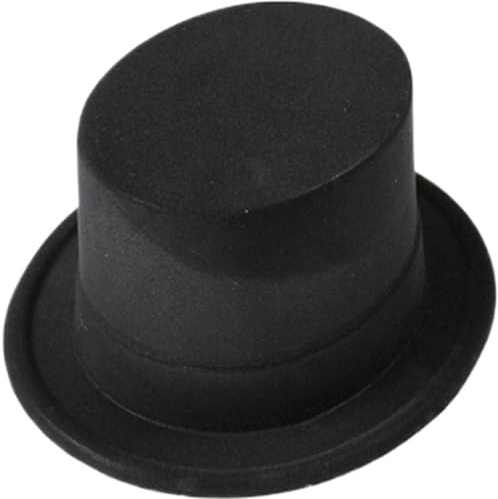 Licsaliwe Haut-de-Forme de 12, 7 cm Chapeau Magicien Tendance Couvre-Chef Fedora rétro pour Hommes Femmes et Enfants Chapeau fête floqué pour Jeux rôle fêtes à thème Festivals