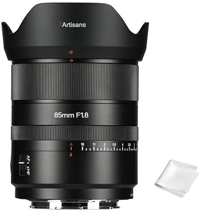 7artisans AF 85 mm F1.8 Full Format Retrato lente, enfoque automático gran apertura, interruptor AF/MF y botón ajustable, compatible con cámara de montaje L S5II S5IIX S9 S5D S1 S1R S1H FP FPL SL2 SL3