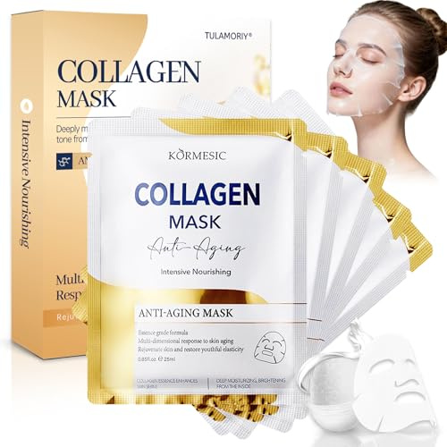 5 Pcs Hydrating Face Mask,Moisturizing Beauty Facial masks,Daily Care Sheet mask for All Skin,Hydrating & Nourishing face masks,Faces Skincare,Moisturize,Soothe,for Women and Men