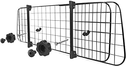 Nobleza - Autoschutzbügel für Hunde,Universal ausziehbarer Hund Hund Auto Separator Auto Barriere Sicherheitsgitter Barriere,für Hund und Haustier Gepäck Kopfstütze 96-145x30cm Stahl