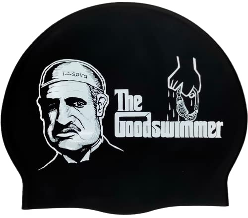 IMSPIRA Gorro Natacion Hombre Divertido Silicona Cine Mafia Gorro Piscina Adulto Gracioso Original Estilo Padrino Entrenamiento intensivo Deporte acuatico Club Masters Regalo Friki