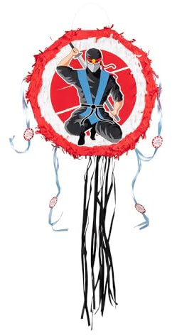 Boland - Pinata Ninja, gioco per feste, decorazione da appendere, decorazione per compleanno, festa a tema e carnevale