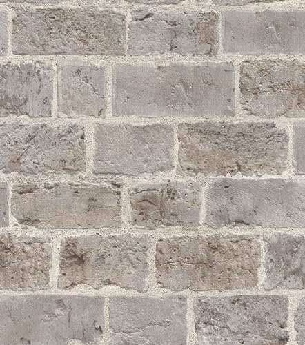 Rasch Tapeten 865714 - Carta da parati in tessuto non tessuto effetto pietra, collezione Symphony, 10,05 m x 0,53 m (lunghezza x larghezza)
