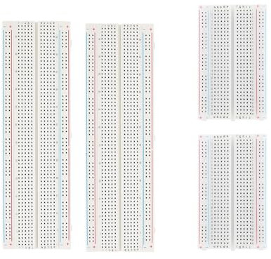 4PCS Breadboards Kit Include 2PCS 830 Point & 2PCS 400 Point Breadboard, Solderless Breadboards for Arduino Bread Boards Electronics for Circuits Projects Prototype Board.