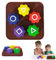 LXYYDS 5 Stück Traditionelles Koreanisches Spiel, Gonggi Jack Stone Pebbles Set, Gonggi Koreanisches Reaktionsspiel, Würfelspiel für Kinder und Erwachsene, für Unterhaltsame Koordinationstraining