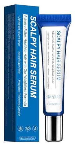 Sérum Capilar, Sérum para el Crecimiento del Cuero Cabelludo, Fórmula Ligera y No Grasa, Nutre, Fortalece y Aumenta el Volumen, Apto para Hombres y Mujeres