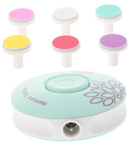 VICASKY Elektrische Babynagelfeile und Nagelknipser für Erwachsene 13 Stück Nageltrimmer mit Schleifpads Mintgrün Sicher für Babys und Pediküre