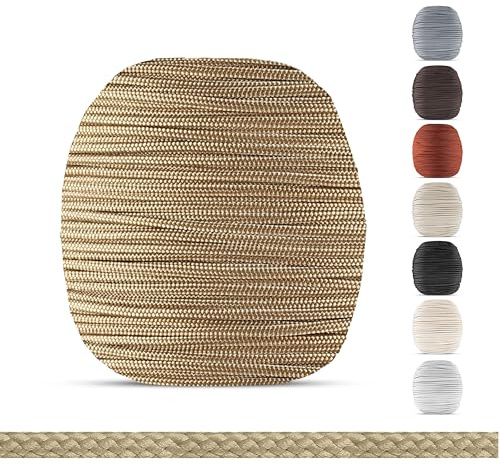 EFIXS Jalousien Schnur 2.2 mm - Beige - 10-25 Meter - Hier: 10 Meter - Premium Jalousie Zugschnur - Ersatzschnur für Holz-, Bambus-, & Aluminiumjalousien - Hochwertige Jalousie Kordel