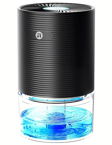 SANVINDER Dehumidifiers for Home, 25oz Dehumidifier for Bedroom with Auto-off, Ultra Quiet Energy Saving for Bathroom Closet Wardrobe Office RV (285sq.ft)