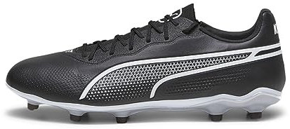 PUMA Unisex King Pro Fg/Ag Soccer Shoe, Black White, 44.5 EU