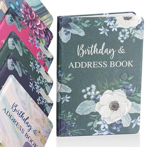 A till Z telefon adressbok A-Z index hårt bakskydd med penna A5 adressbok hem kontor arbete flaska grön blomma