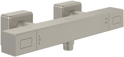 Mezclador de ducha termostático VILLEROY Y BOCH Universal Taps & Fittings Rectangular Brushed Nickel Matt