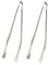 [2 Piece] BBQ Tongs Long, 50cm Grill Tongs BBQ Accessories, Barbecue Serving Tongs, Stainless Steel BBQ Tools, Cooking Tweezers for Sausage Hot Dog, Beefsteak, Steak, Meat