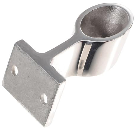 Milisten 3 Piezas Soporte De Popa Lámina Soportes De Barandilla De Cubierta Pabellón Accesorio para Tubo Cornamusa De De Cuerda De Bandas Antena Silver Acero Inoxidable