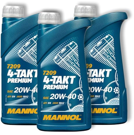 3x 1L Mannol 4-Takt Premium Motorradöl