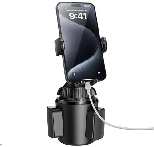 APPS2Car Handyhalterung Auto Getränkehalter, Handyhalterung Auto Becherhalter, Mercedes Handy Halterung Halter Kfz-Becherhalter, Cup Holder für iPhone 12 Pro Mini Pro Max / 11 Pro/SE 2020, Sumsung