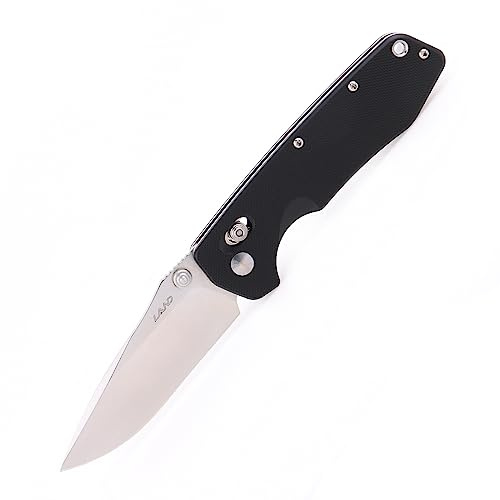LAND 962P fällkniv fickfällkniv 12C27 blad G10 handtag med fickklämma