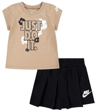 Nike COMPELTO BAMBINA FLORAL SKORT SET 36L814 (BEIGE, 5-6 YEARS)