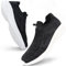 Giniros Zapatillas Slip On Zapatillas Sin Cordones Hombre Zapatillas Deportivas Casual Tennis Hombre Sneakers Comodos Enfermera Zapatos Trekking para Caminar, Negro y Blanco 46 EU