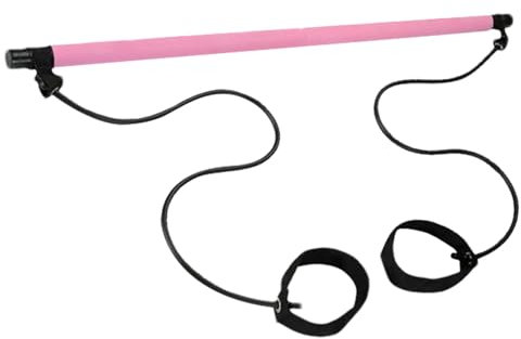 Kit De Barre De Pilates, Ensemble De Barres De Pilates Et De Bandes De Résistance, Salle De Sport Portable À Domicile Bande Élastique Idéale pour Yoga, Pilate
