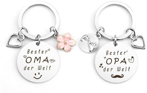 Oma und Opa Geschenke für Großeltern Muttertagsgeschenk Oma und Opa Geschenk Großeltern Weihnachten Schlüsselanhänger Oma Geschenk Oma und Opa Weihnachten Beste Oma Geschenk Bester Opa Geschenk