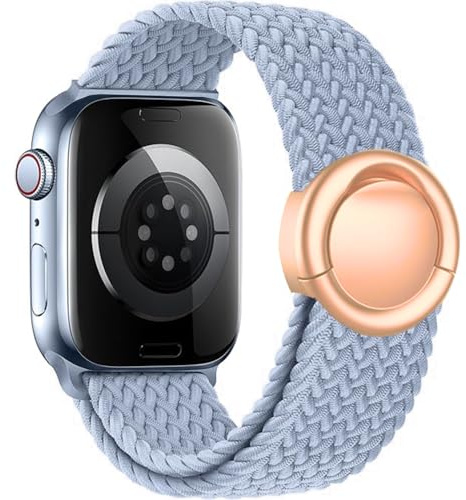 VELULYX Flätat band Solo Loop Kompatibel med Apple Watch 38mm 40mm 41mm 42mm 44mm 45mm 46mm 49mm, Armband Stretchy Runt spänne för iWatch Series 11 10 9 8 7 6 5 4 3 Ultra 2 1 SE