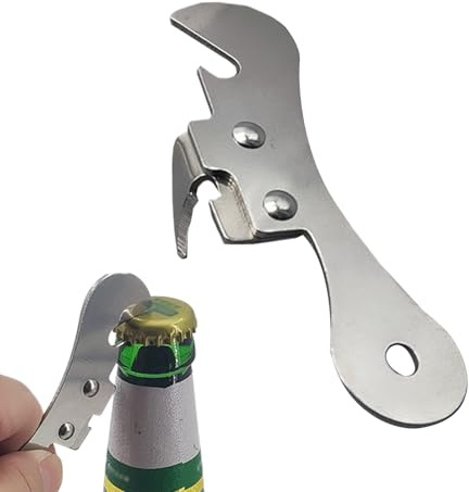 Abrelatas Robusto,Herramienta Manual de Acero Inoxidable para Abrir Tarros | Accesorios de Cocina Fácil Agarredera Cómoda Para Todos Viaje Camping
