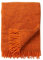 KLIPPAN Melierte Wolldecke 'Gotland' aus 100% Gotlandwolle, 130x200cm (orange)