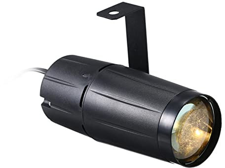 Lixada Pinspot LED DJ Effect Light, Party Club Bar Stage Lamp, AC90-240V 10 Watt LED Mini Beam Spot Stage Light for Disco KTV Bar Club Party Entertainment DJ