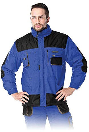 Leber&Hollman LH-Fmnw-J_Nbsl Formen gefütterte Schutzjacke, Blau-Schwarz-Grau, L Größe