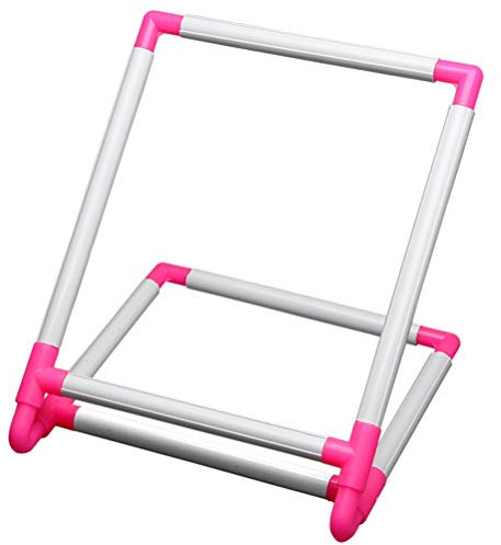 Healifty Square Tool Cross Stand Floor Holder Embroidery Hoop Embroidery Stand Desktop Cross Embroidery Tapestry Frame for DIY Desktop Craft Quilling Tool