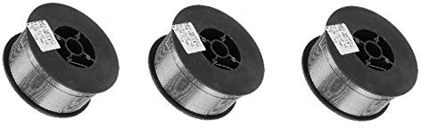 3 x 1KG Fülldraht 0,8mm SCHWEIßDRAHT MIG/MAG 3 Rollen - ohne Gas - E71T-GS FLUX CORE